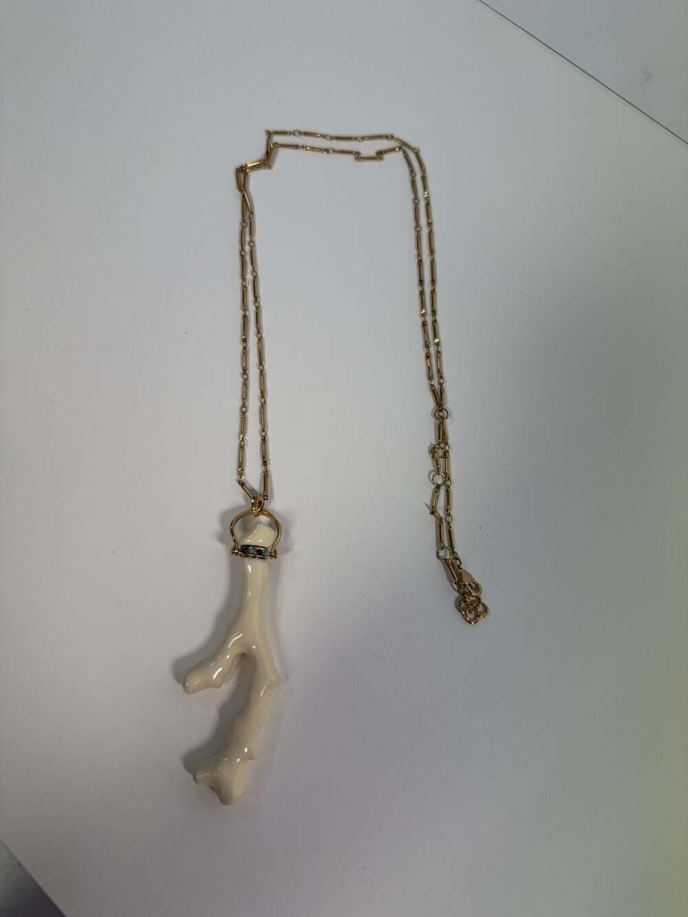 Kendra Scott Gold Tone Coral Branch Pendant Necklace
